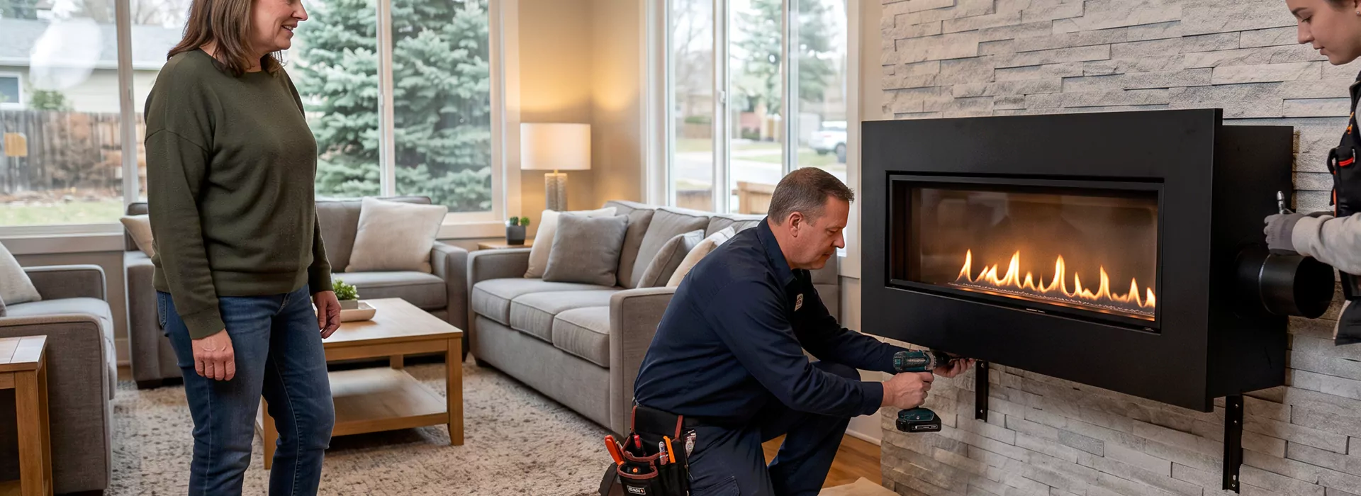 Floating Fireplace Installation Marlboro, NJ