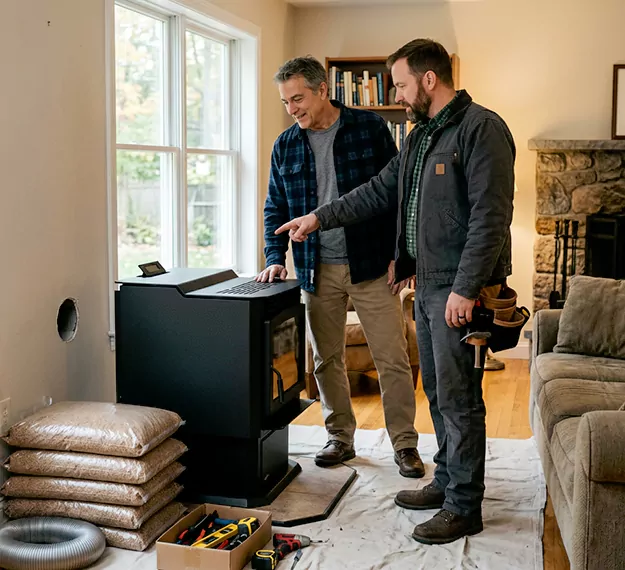 Why Marlboro Homeowners Choose Our Pellet Fireplace Installation Team?
