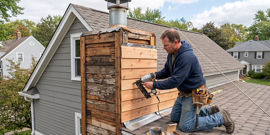 Wood Chimney Chase Repair Marlboro