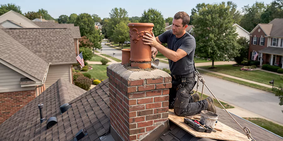 Decorative and Custom Chimney Pot Installation Marlboro