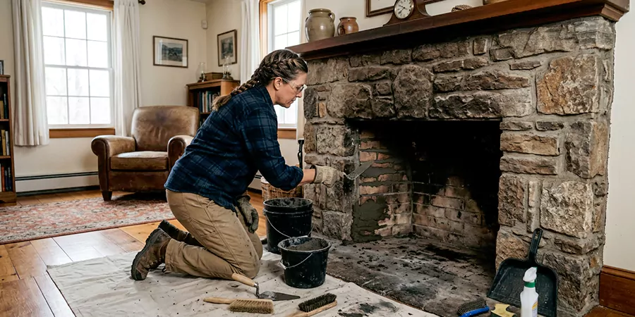 Refurbish Wood Burning Fireplace Marlboro