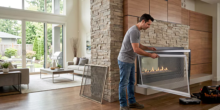 Fireplace Insert Screen Replacement Marlboro