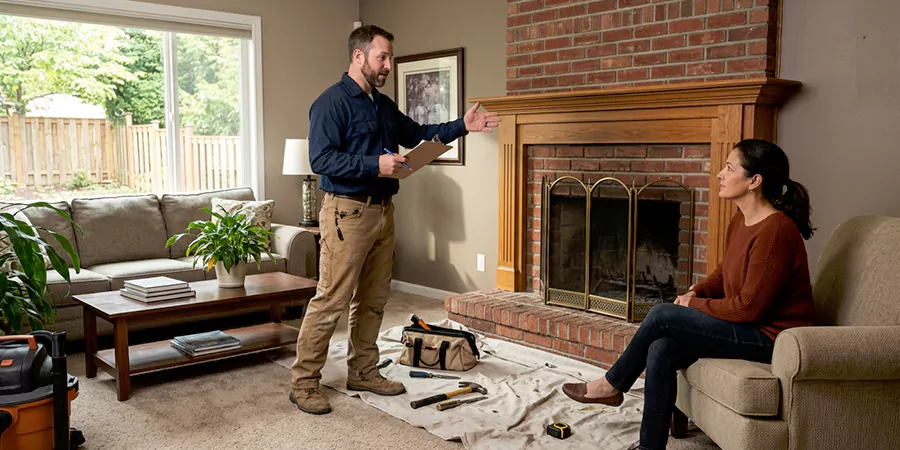 Fireplace and Chimney Removal Service Marlboro